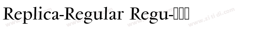 Replica-Regular Regu字体转换